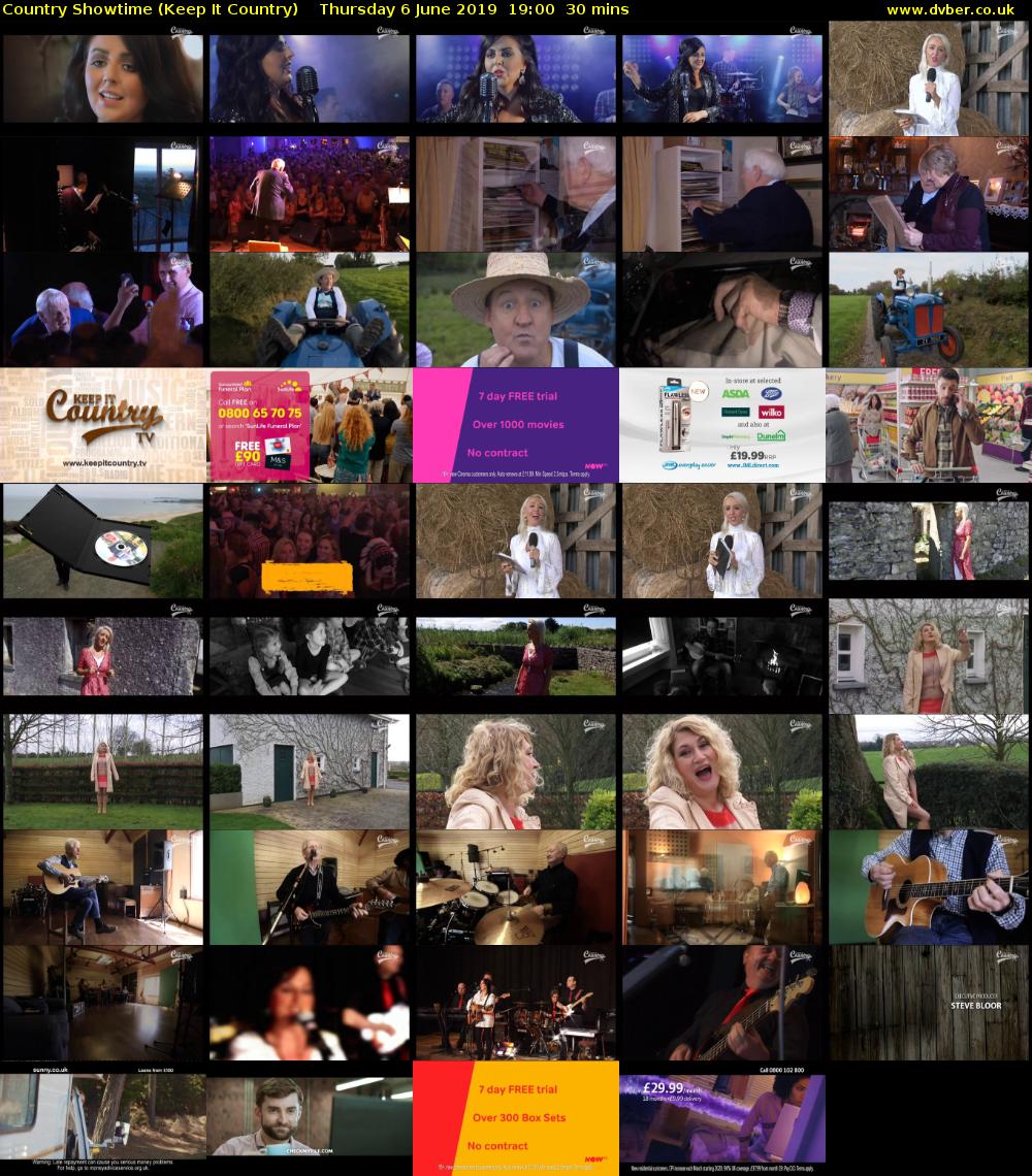 Country Showtime (Keep It Country) Thursday 6 June 2019 19:00 - 19:30
