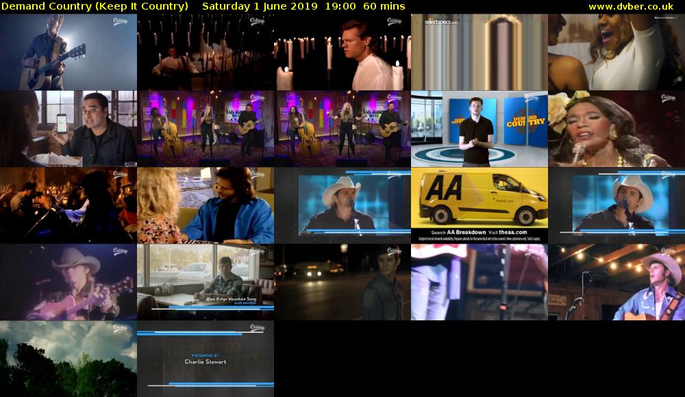 Demand Country (Keep It Country) Saturday 1 June 2019 19:00 - 20:00