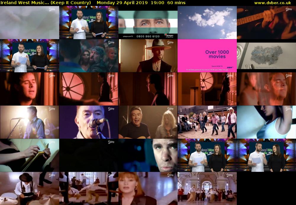 Ireland West Music... (Keep It Country) Monday 29 April 2019 19:00 - 20:00