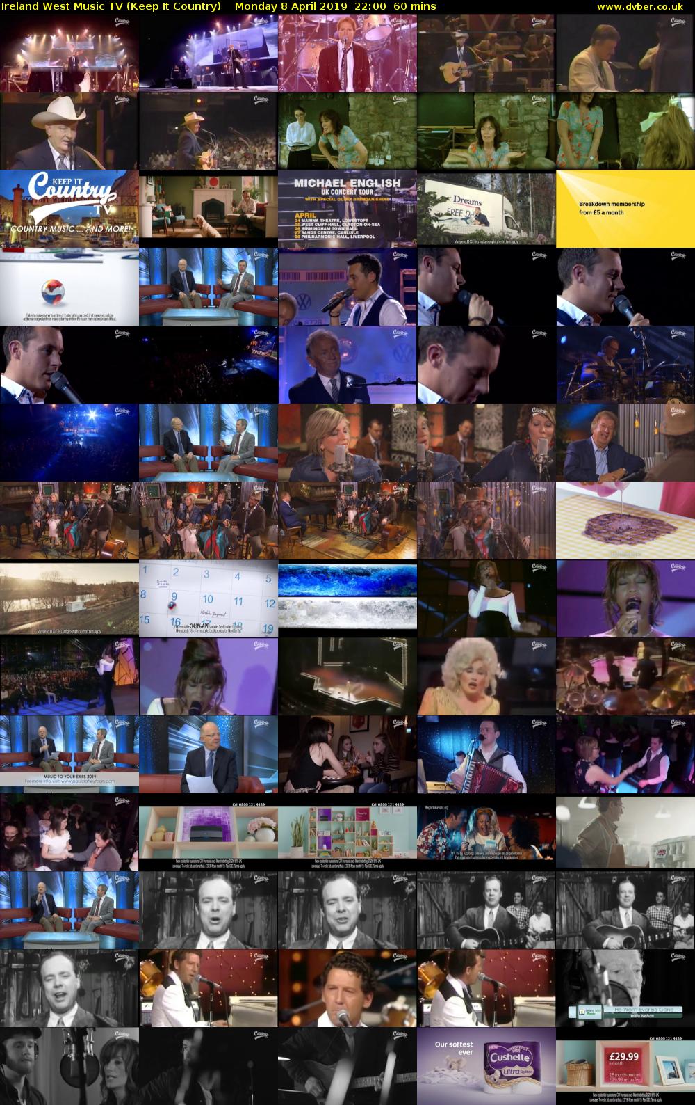Ireland West Music TV (Keep It Country) Monday 8 April 2019 22:00 - 23:00