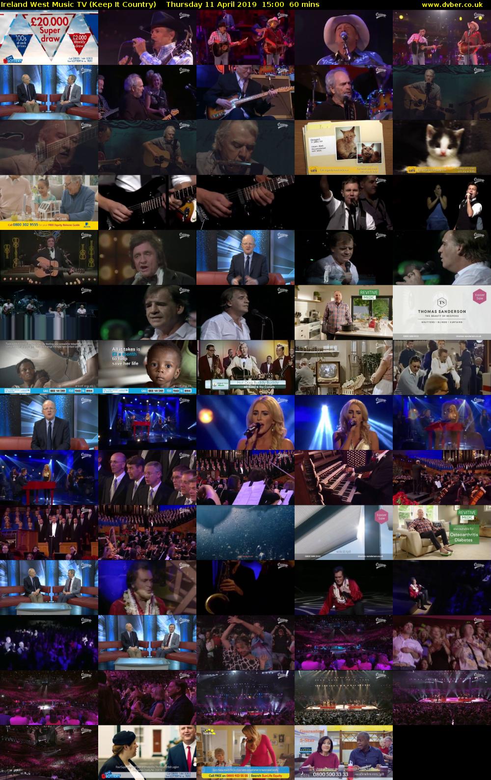 Ireland West Music TV (Keep It Country) Thursday 11 April 2019 15:00 - 16:00
