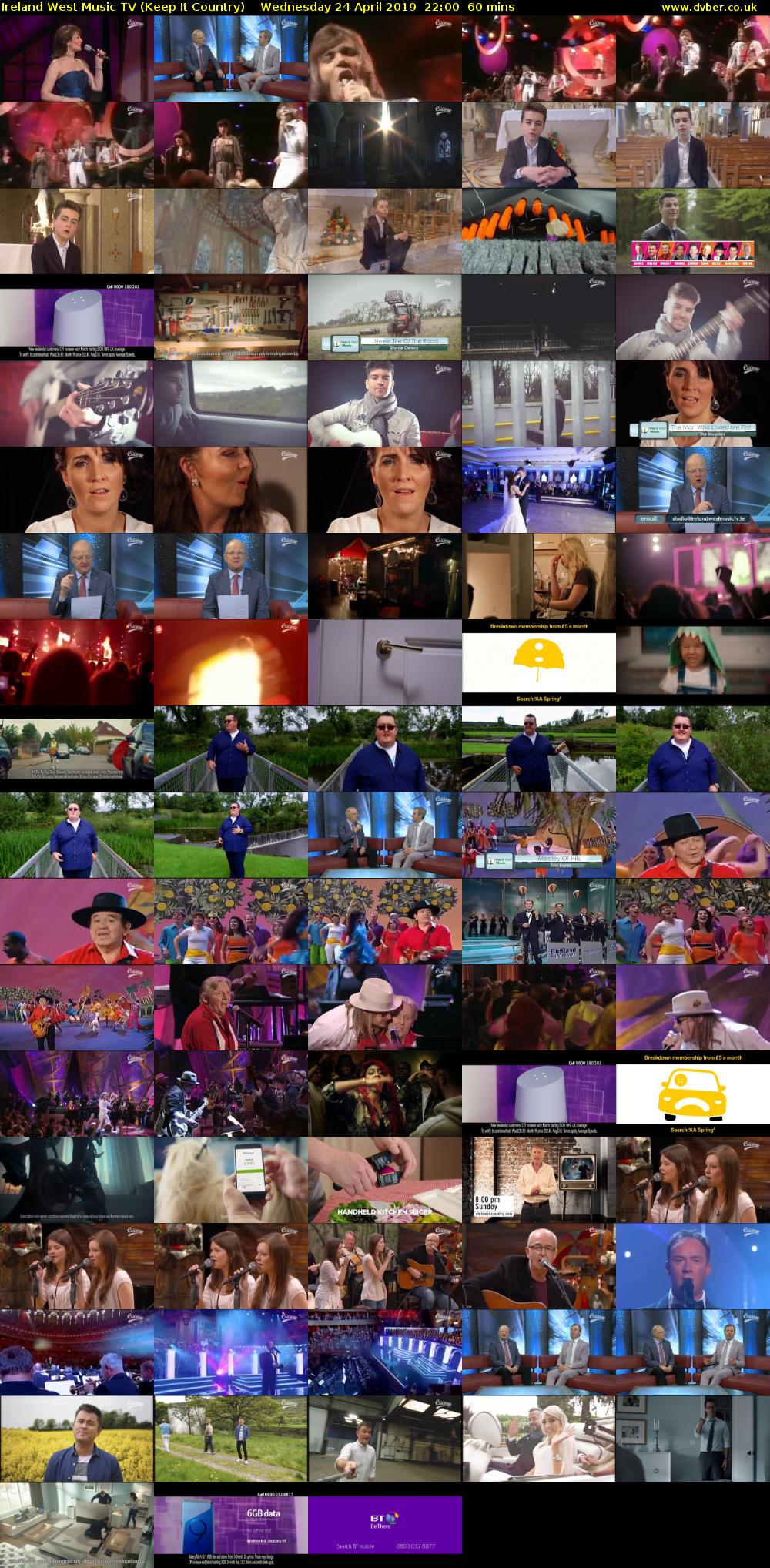 Ireland West Music TV (Keep It Country) Wednesday 24 April 2019 22:00 - 23:00
