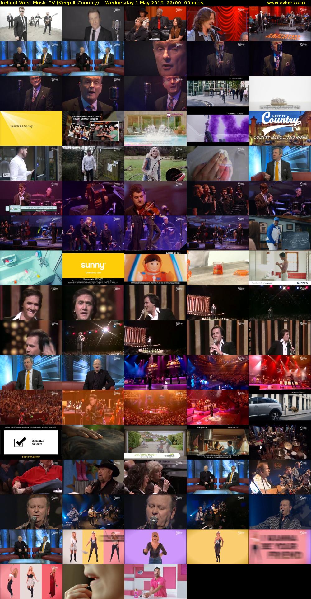Ireland West Music TV (Keep It Country) Wednesday 1 May 2019 22:00 - 23:00