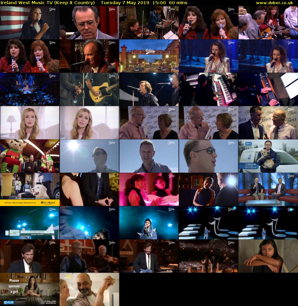 Ireland West Music TV (Keep It Country) Tuesday 7 May 2019 15:00 - 16:00
