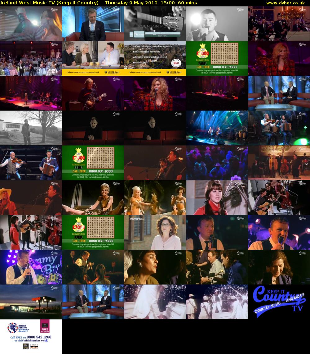 Ireland West Music TV (Keep It Country) Thursday 9 May 2019 15:00 - 16:00