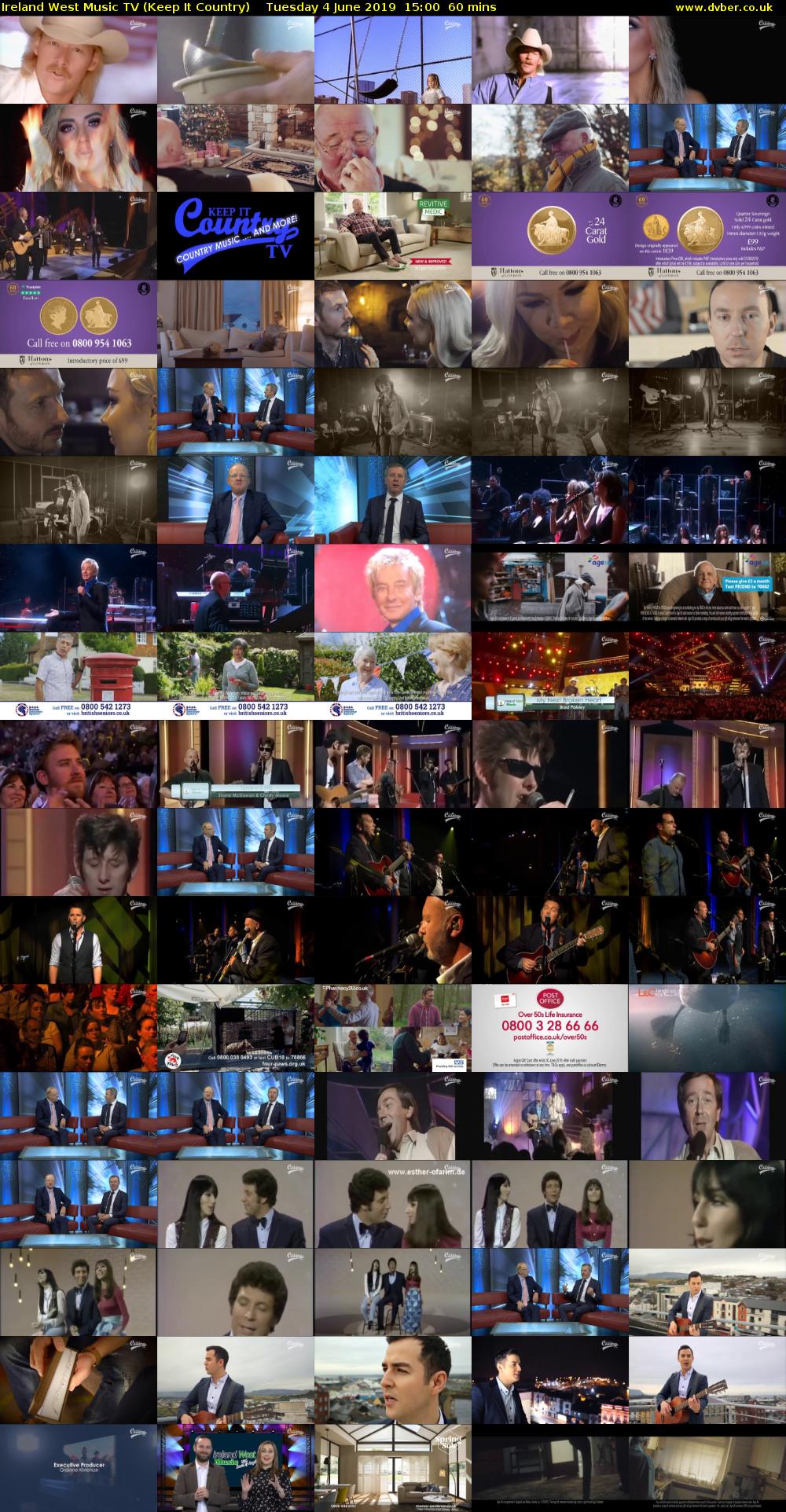 Ireland West Music TV (Keep It Country) Tuesday 4 June 2019 15:00 - 16:00