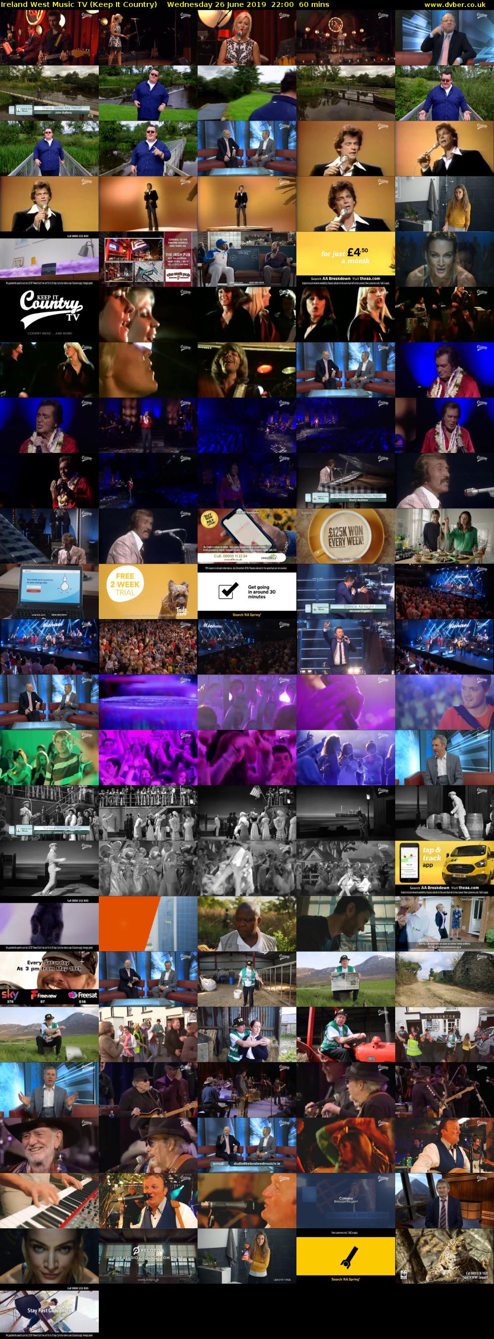 Ireland West Music TV (Keep It Country) Wednesday 26 June 2019 22:00 - 23:00