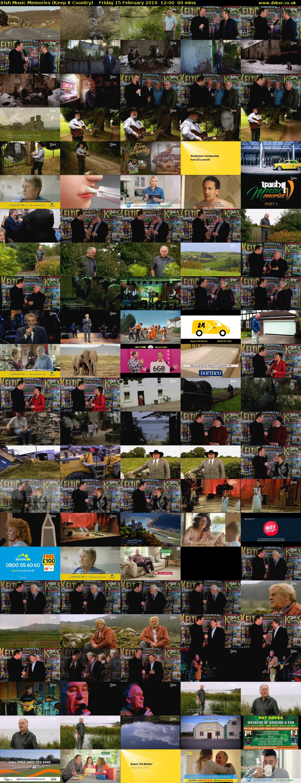Irish Music Memories (Keep It Country) Friday 15 February 2019 12:00 - 13:00