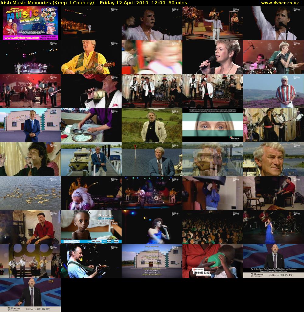 Irish Music Memories (Keep It Country) Friday 12 April 2019 12:00 - 13:00