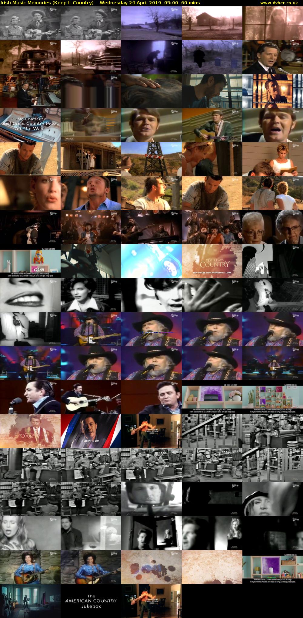 Irish Music Memories (Keep It Country) Wednesday 24 April 2019 05:00 - 06:00