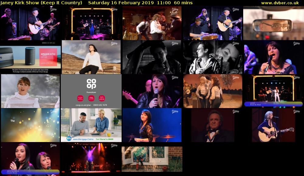 Janey Kirk Show (Keep It Country) Saturday 16 February 2019 11:00 - 12:00