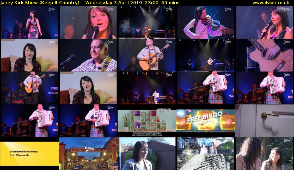 Janey Kirk Show (Keep It Country) Wednesday 3 April 2019 23:00 - 00:00