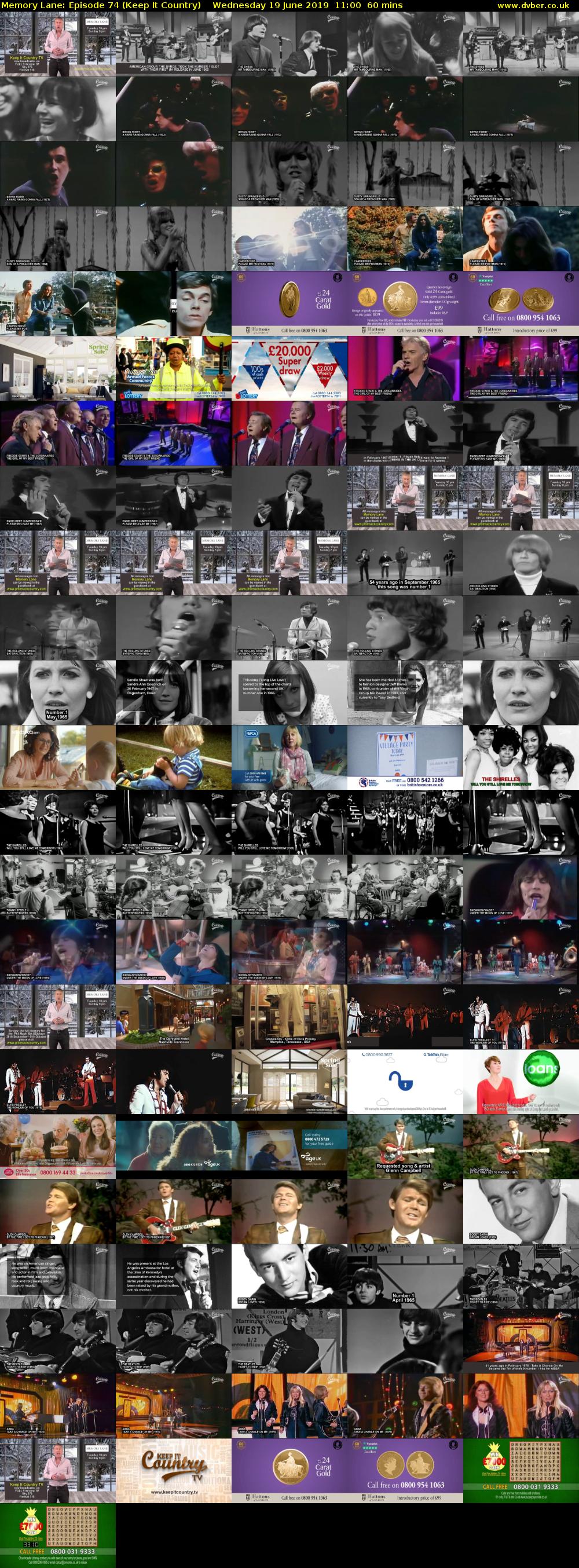 Memory Lane: Episode 74 (Keep It Country) Wednesday 19 June 2019 11:00 - 12:00