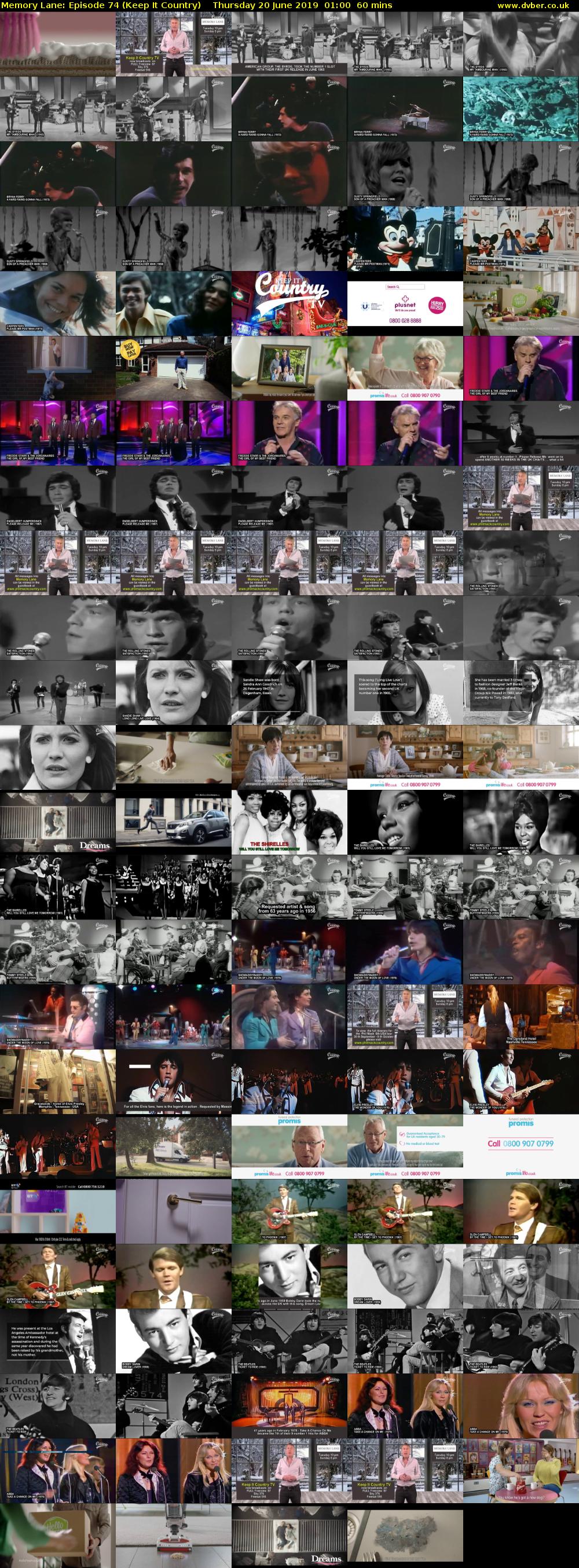 Memory Lane: Episode 74 (Keep It Country) Thursday 20 June 2019 01:00 - 02:00