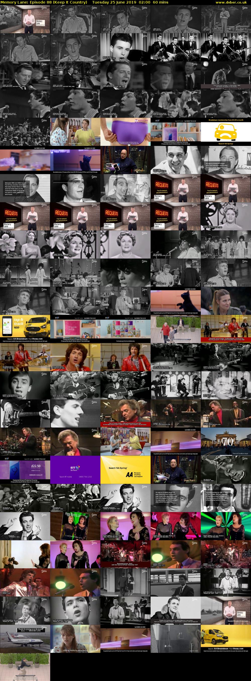 Memory Lane: Episode 88 (Keep It Country) Tuesday 25 June 2019 02:00 - 03:00