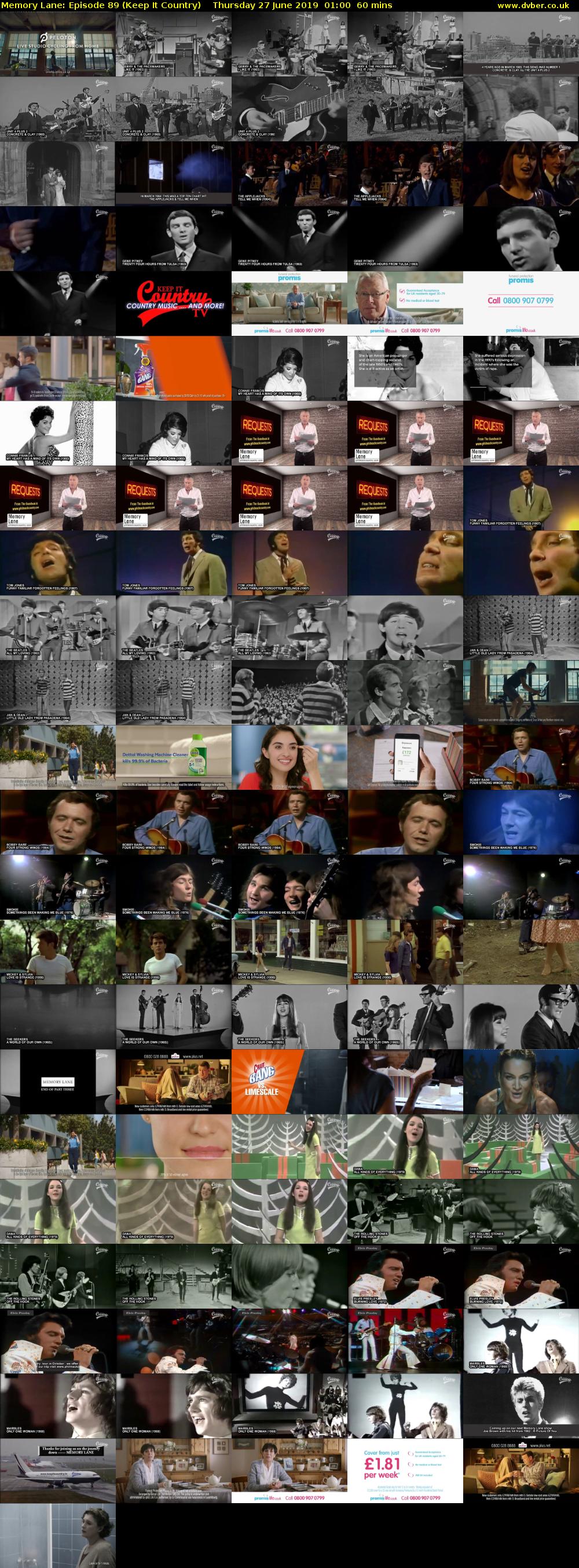Memory Lane: Episode 89 (Keep It Country) Thursday 27 June 2019 01:00 - 02:00