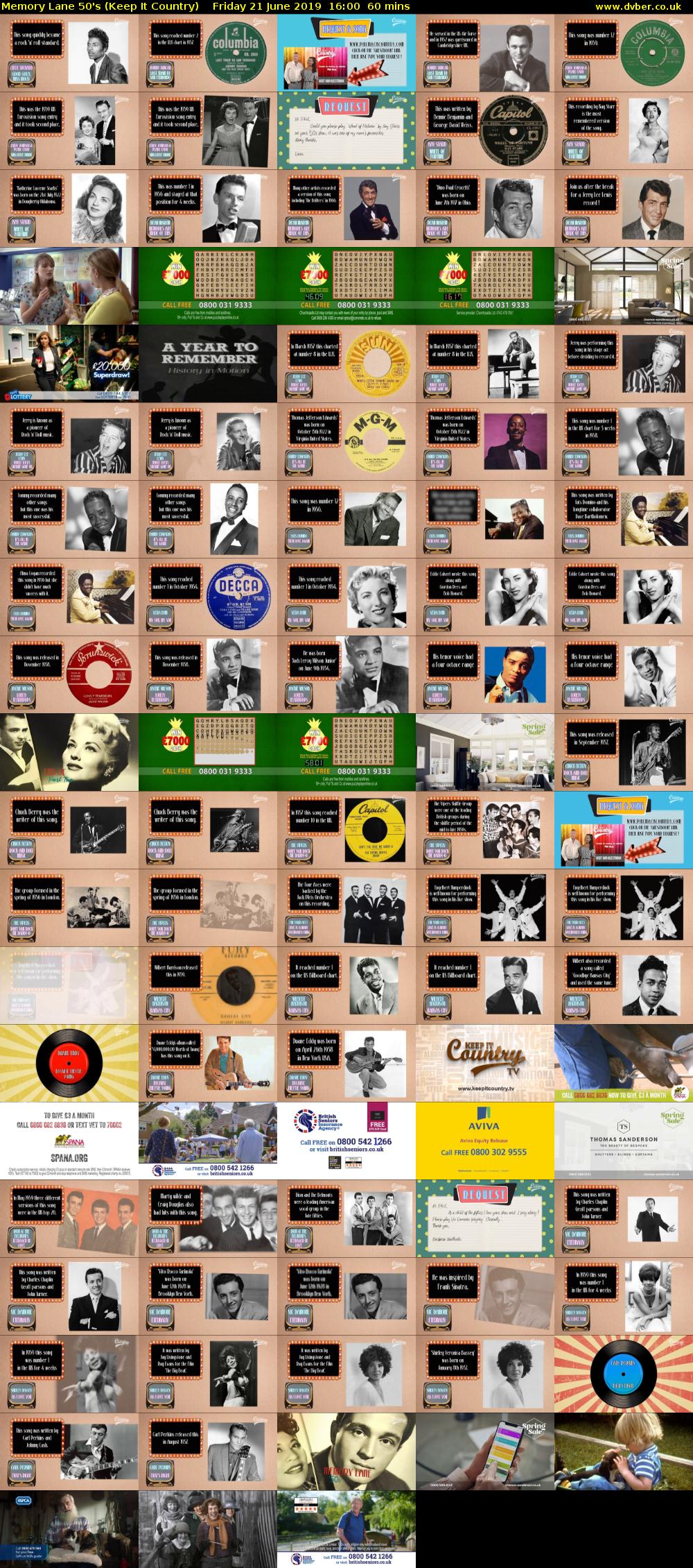 Memory Lane 50's (Keep It Country) Friday 21 June 2019 16:00 - 17:00