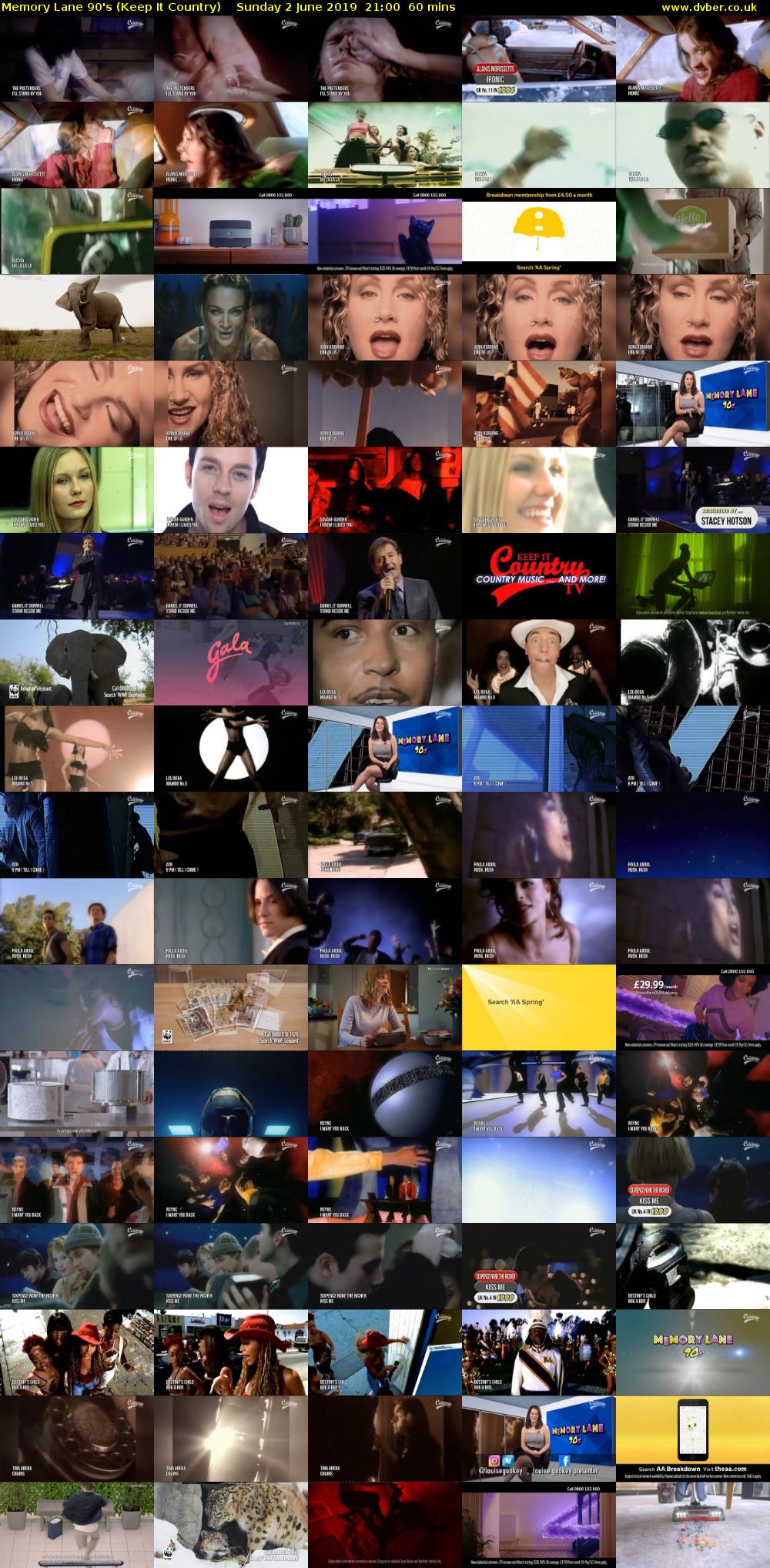 Memory Lane 90's (Keep It Country) Sunday 2 June 2019 21:00 - 22:00
