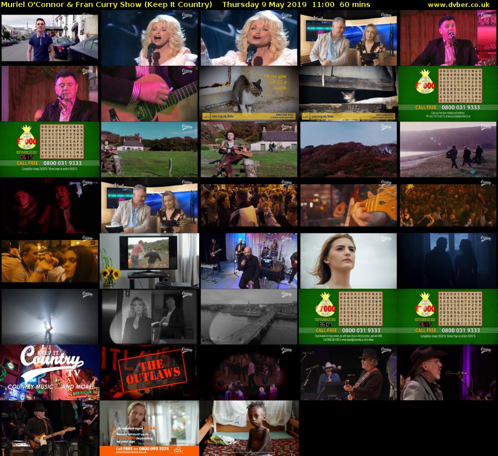 Muriel O'Connor & Fran Curry Show (Keep It Country) Thursday 9 May 2019 11:00 - 12:00