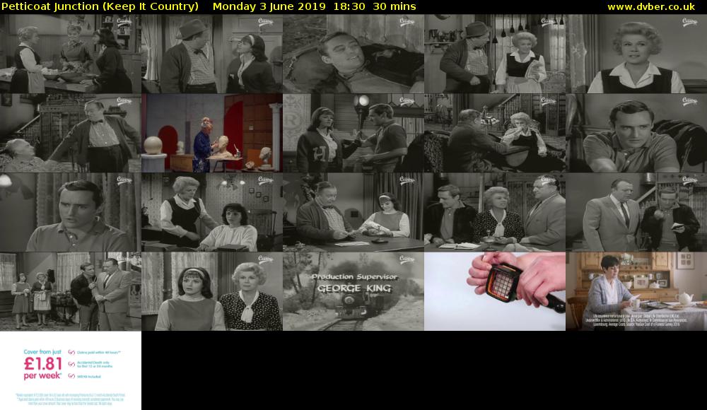 Petticoat Junction (Keep It Country) Monday 3 June 2019 18:30 - 19:00