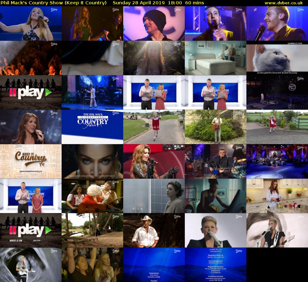 Phil Mack's Country Show (Keep It Country) Sunday 28 April 2019 18:00 - 19:00