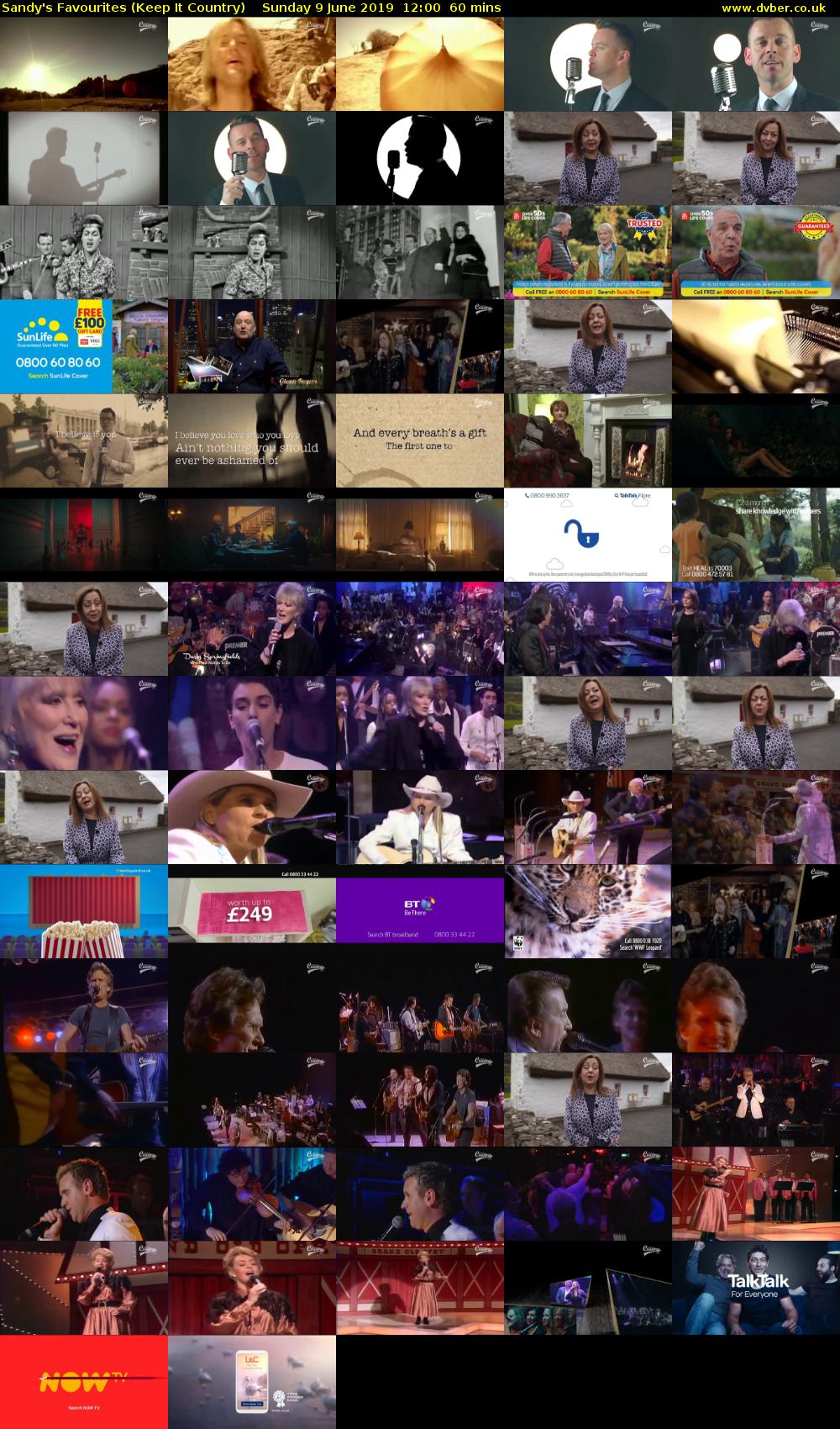 Sandy's Favourites (Keep It Country) Sunday 9 June 2019 12:00 - 13:00