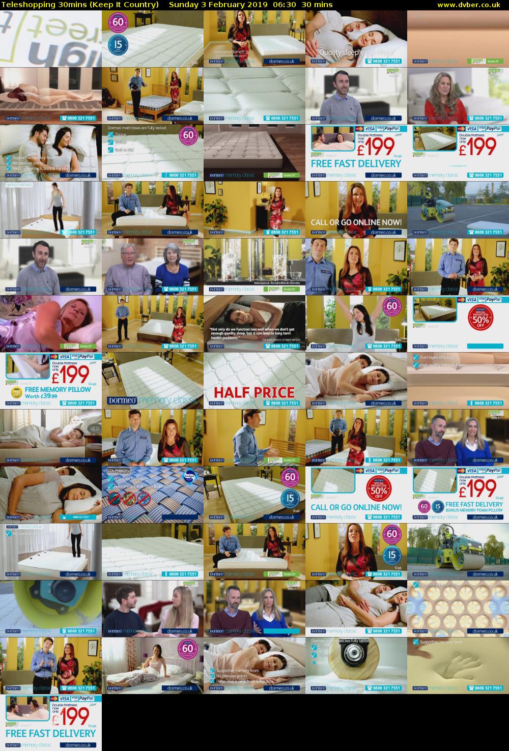 Teleshopping 30mins (Keep It Country) Sunday 3 February 2019 06:30 - 07:00
