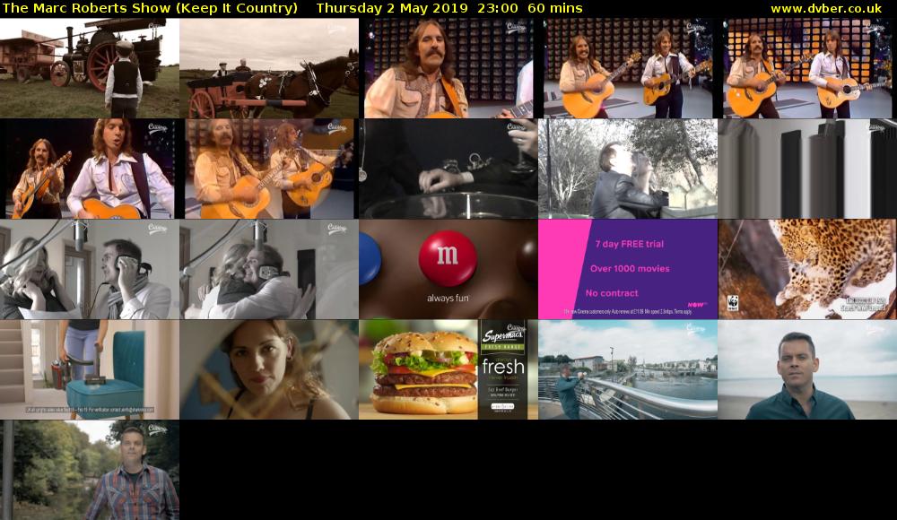 The Marc Roberts Show (Keep It Country) Thursday 2 May 2019 23:00 - 00:00