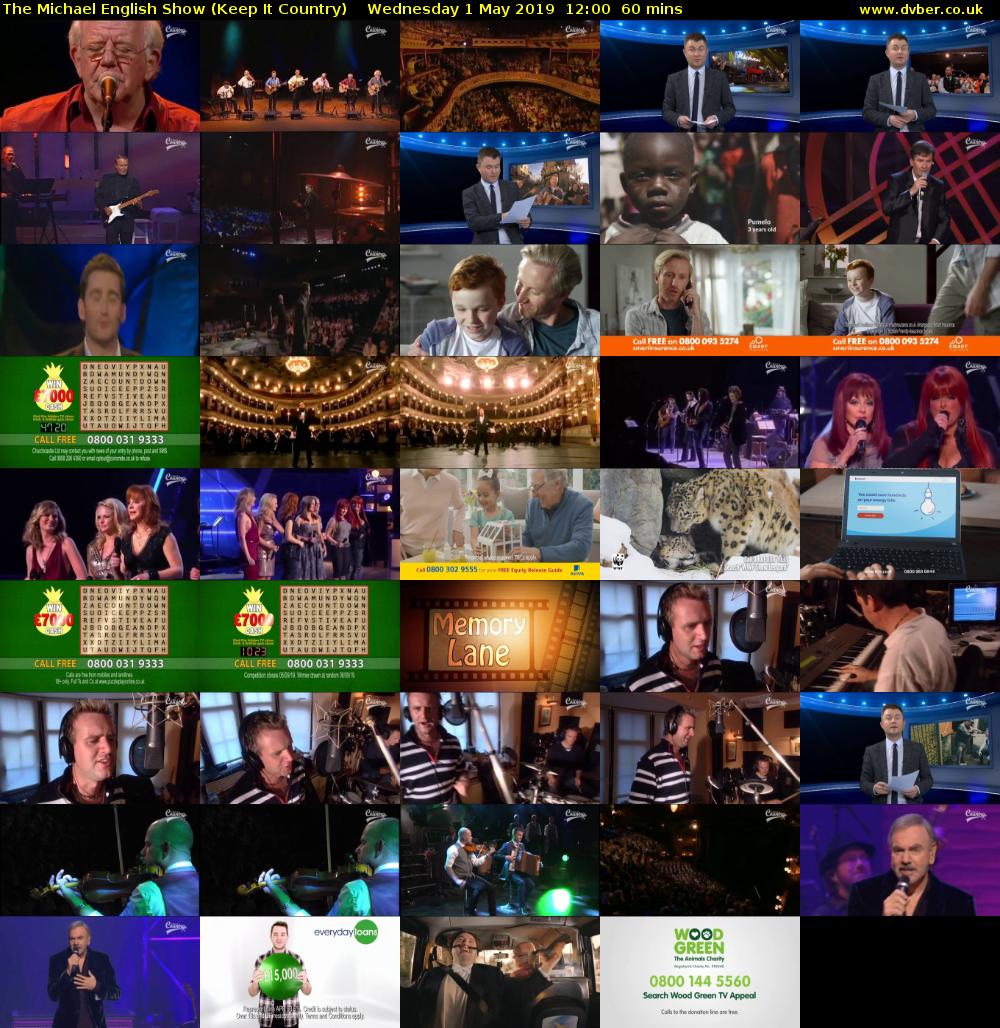 The Michael English Show (Keep It Country) Wednesday 1 May 2019 12:00 - 13:00