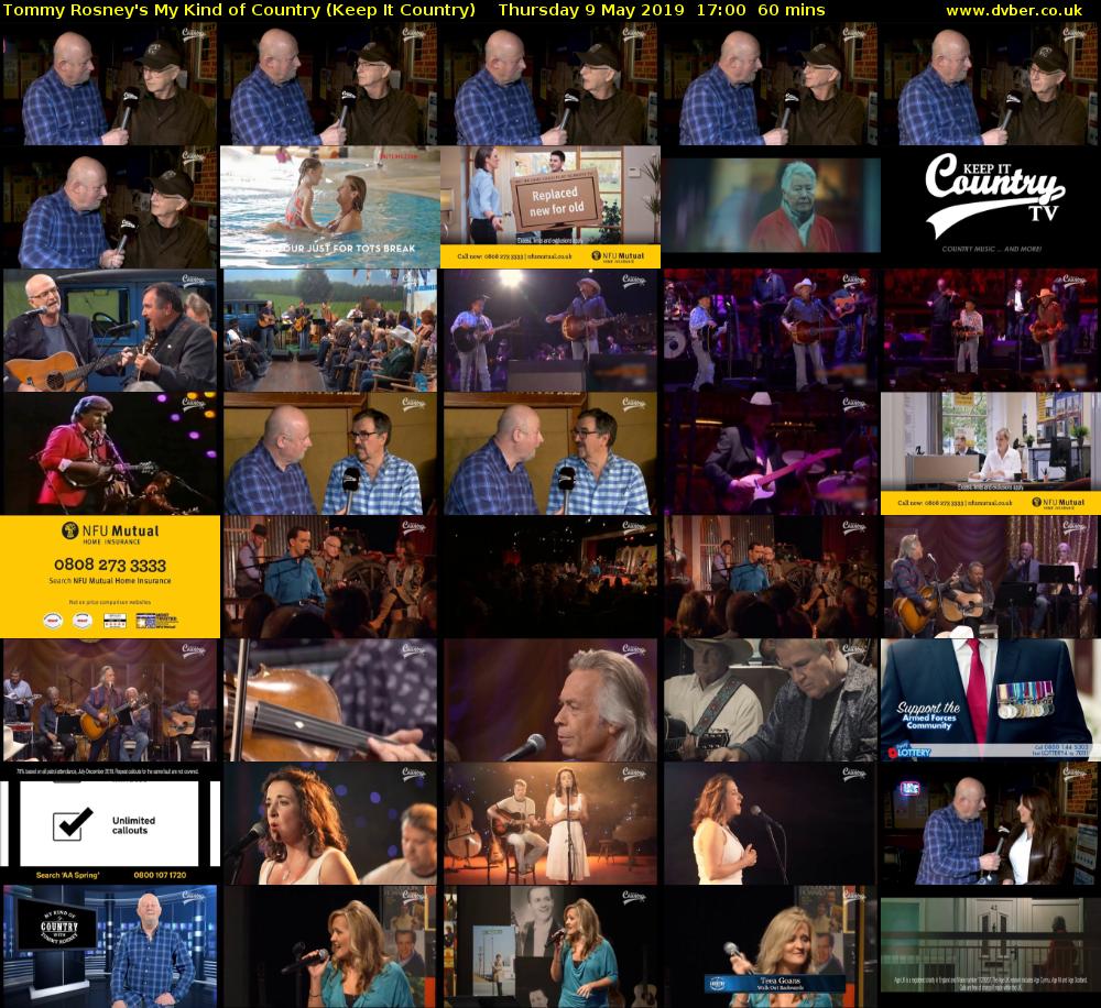 Tommy Rosney's My Kind of Country (Keep It Country) Thursday 9 May 2019 17:00 - 18:00
