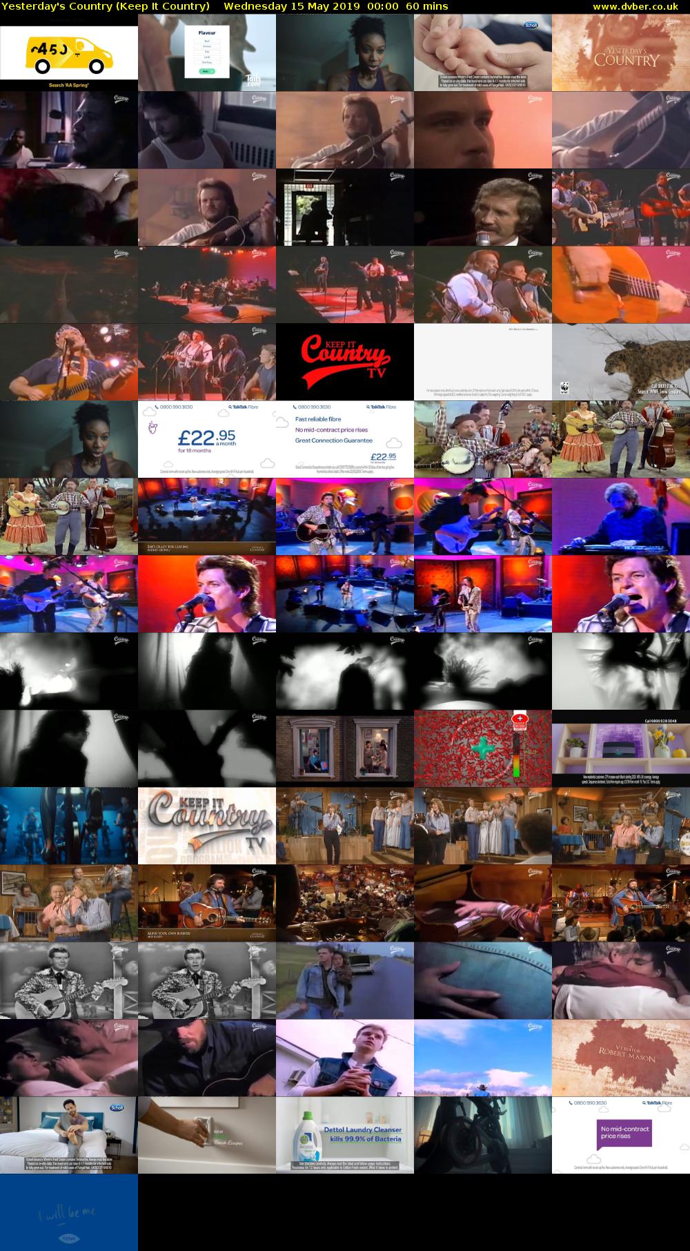 Yesterday's Country (Keep It Country) Wednesday 15 May 2019 00:00 - 01:00