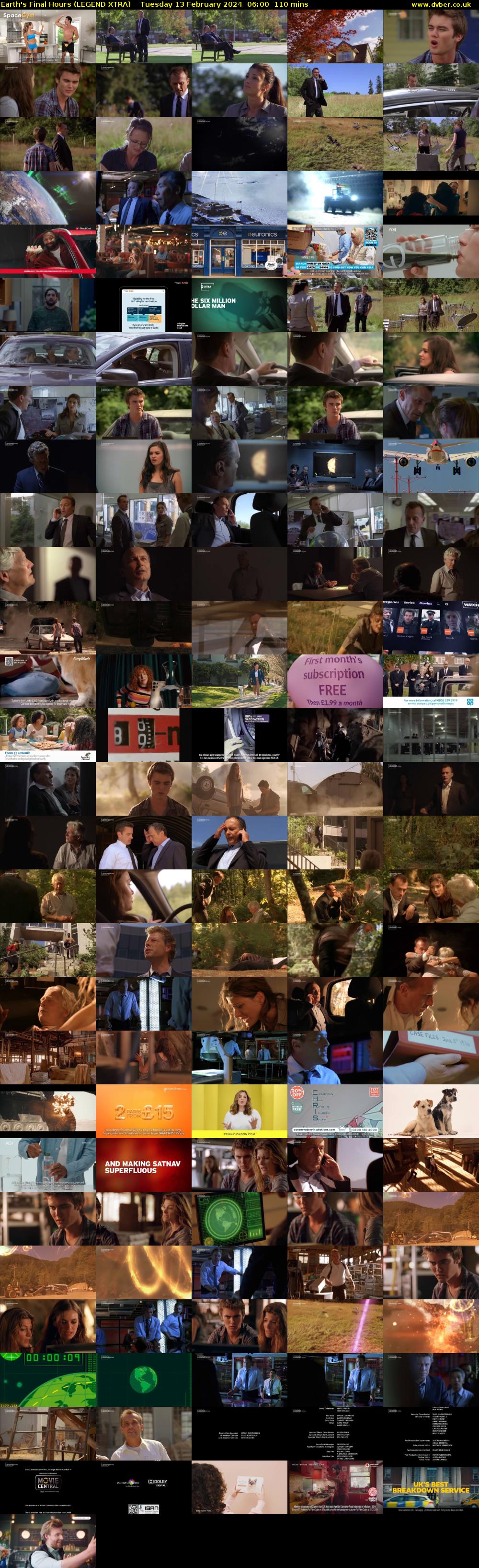 Earth's Final Hours (LEGEND XTRA) Tuesday 13 February 2024 06:00 - 07:50