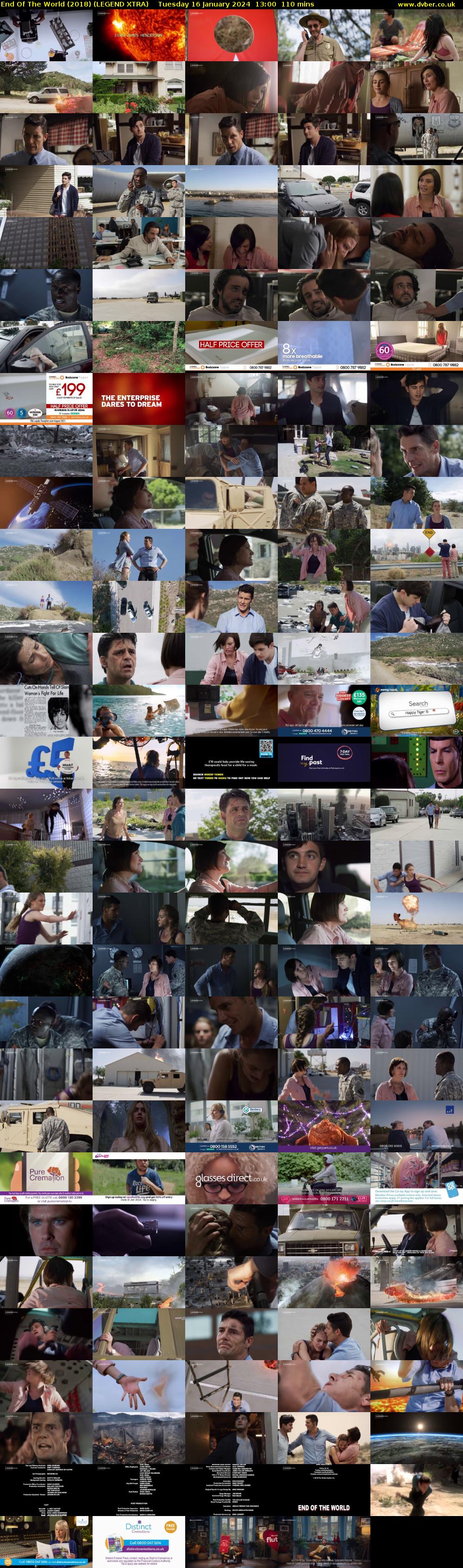 End Of The World (2018) (LEGEND XTRA) Tuesday 16 January 2024 13:00 - 14:50