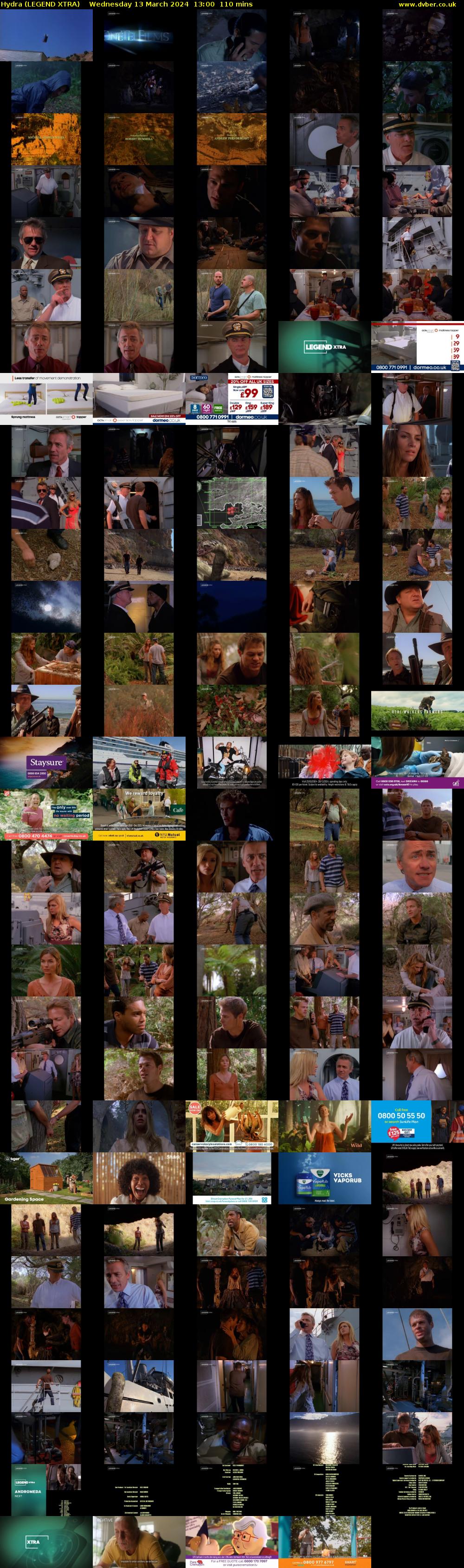 Hydra (LEGEND XTRA) Wednesday 13 March 2024 13:00 - 14:50