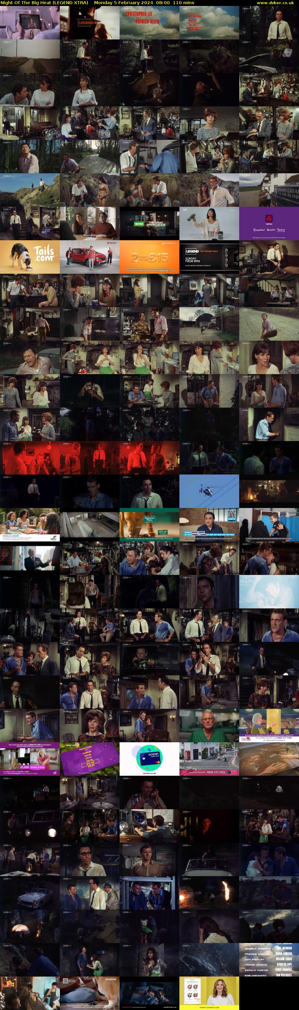 Night Of The Big Heat (LEGEND XTRA) Monday 5 February 2024 08:00 - 09:50