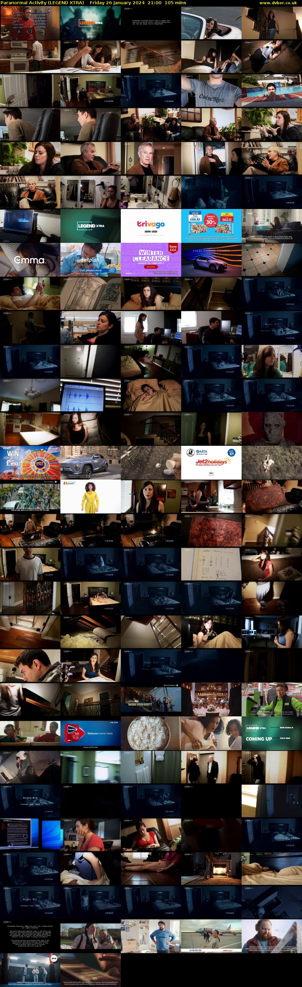 Paranormal Activity (LEGEND XTRA) Friday 26 January 2024 21:00 - 22:45