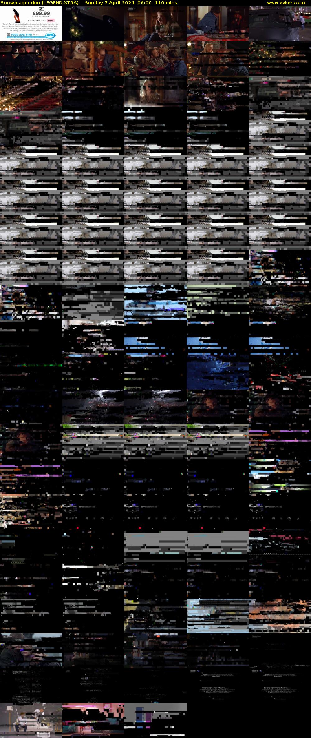 Snowmageddon (LEGEND XTRA) Sunday 7 April 2024 06:00 - 07:50