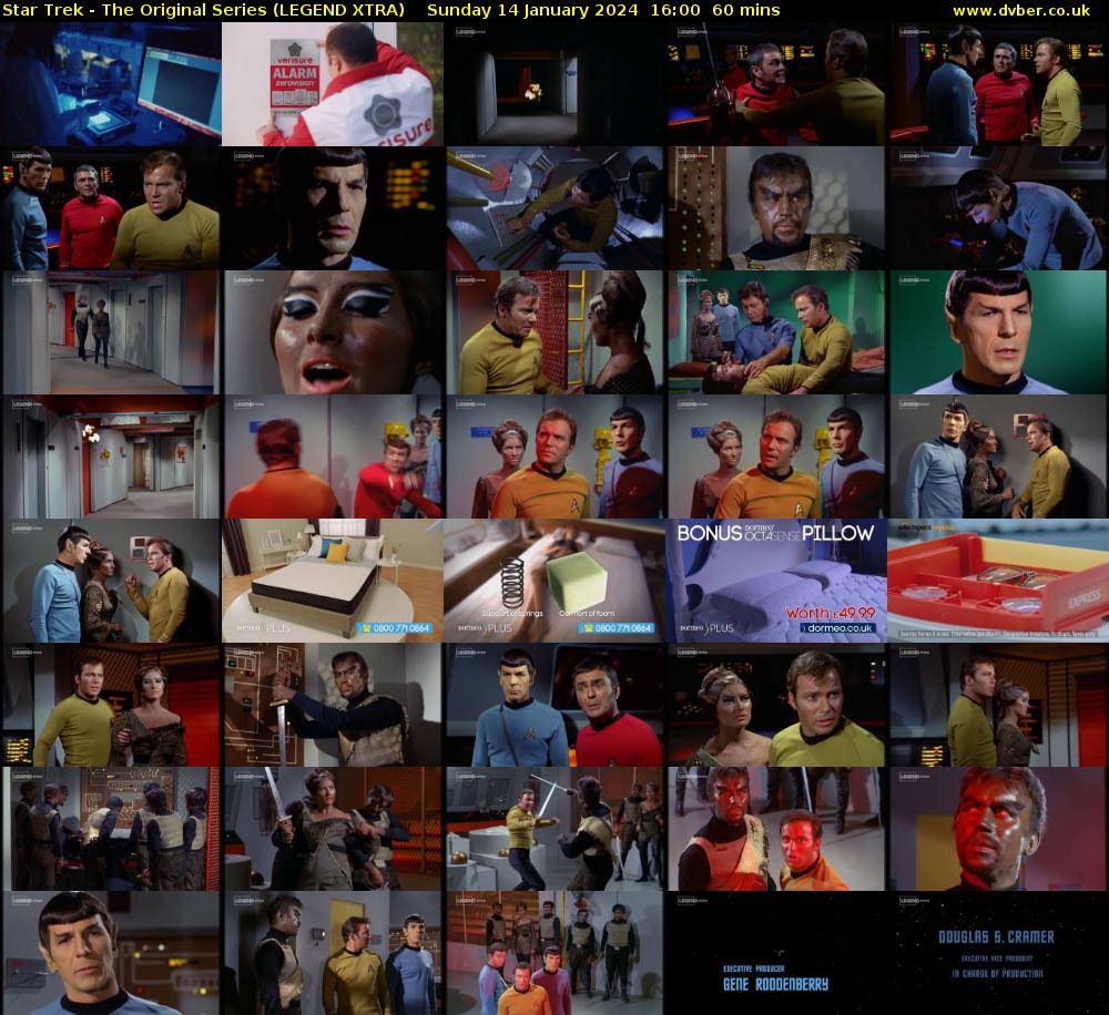 Star Trek - The Original Series (LEGEND XTRA) Sunday 14 January 2024 16:00 - 17:00