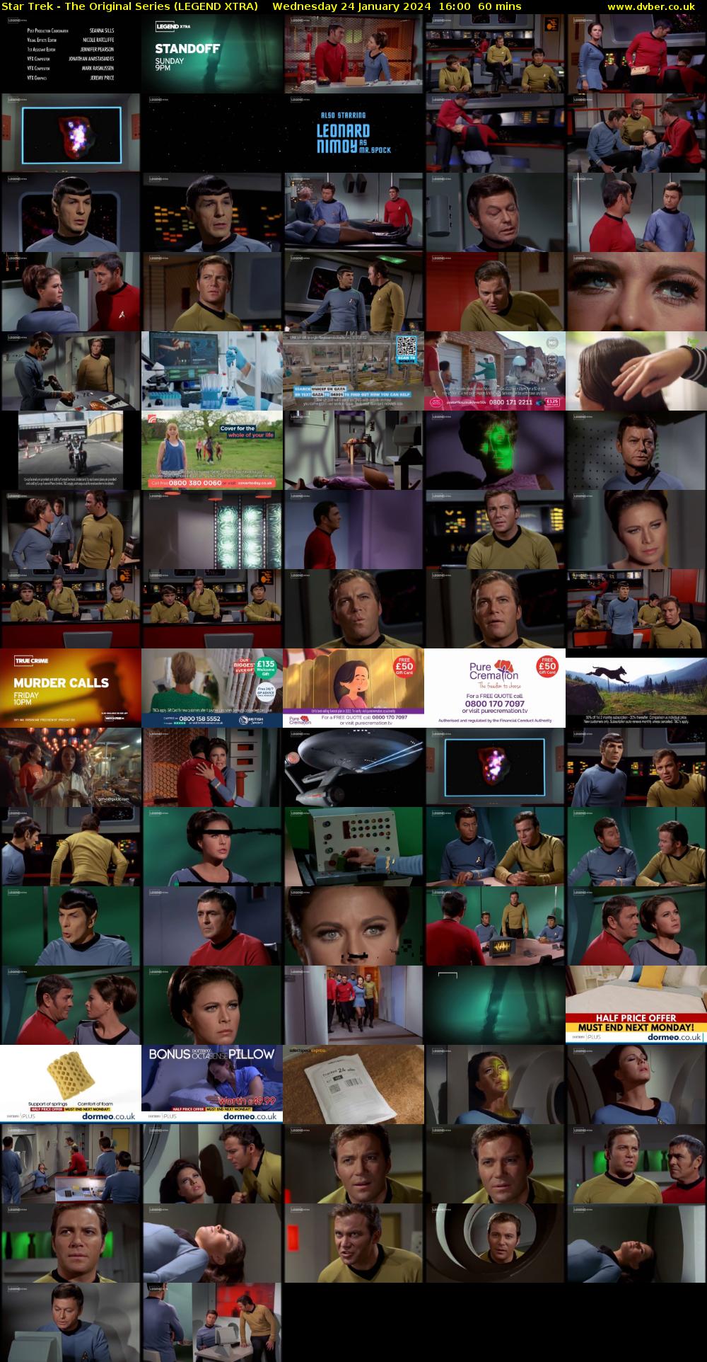 Star Trek - The Original Series (LEGEND XTRA) Wednesday 24 January 2024 16:00 - 17:00