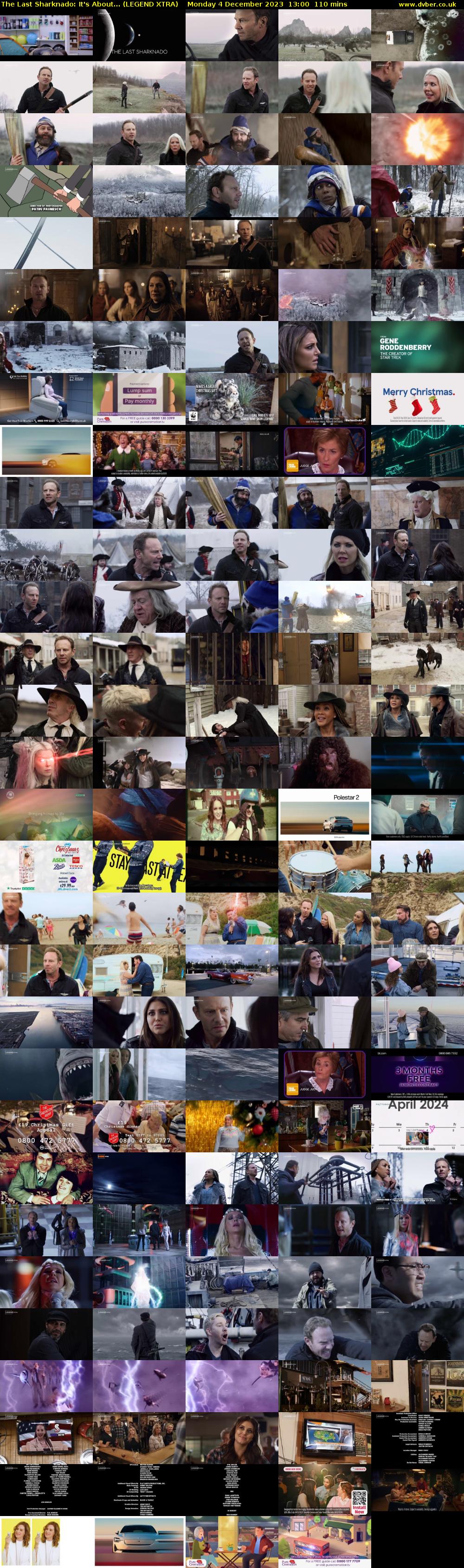 The Last Sharknado: It's About... (LEGEND XTRA) Monday 4 December 2023 13:00 - 14:50
