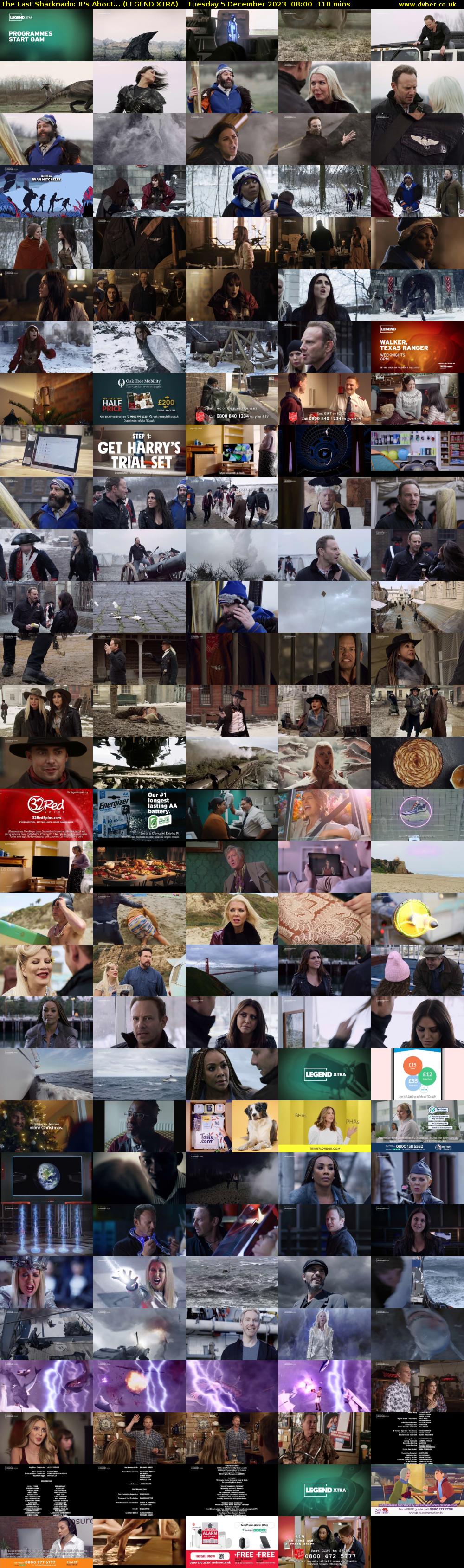 The Last Sharknado: It's About... (LEGEND XTRA) Tuesday 5 December 2023 08:00 - 09:50
