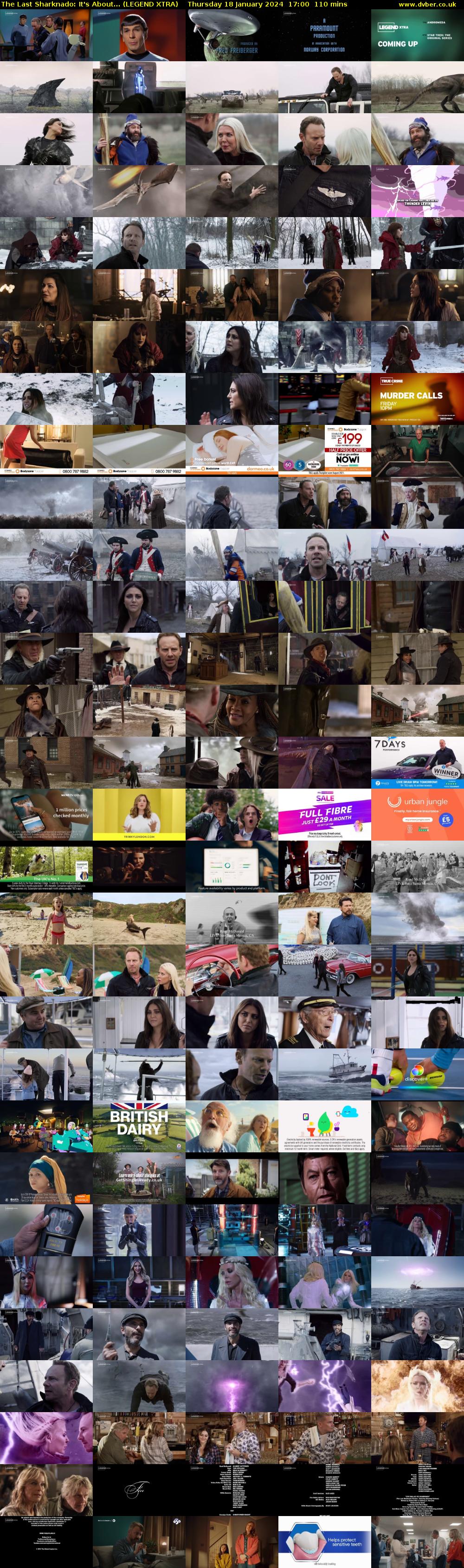 The Last Sharknado: It's About... (LEGEND XTRA) Thursday 18 January 2024 17:00 - 18:50
