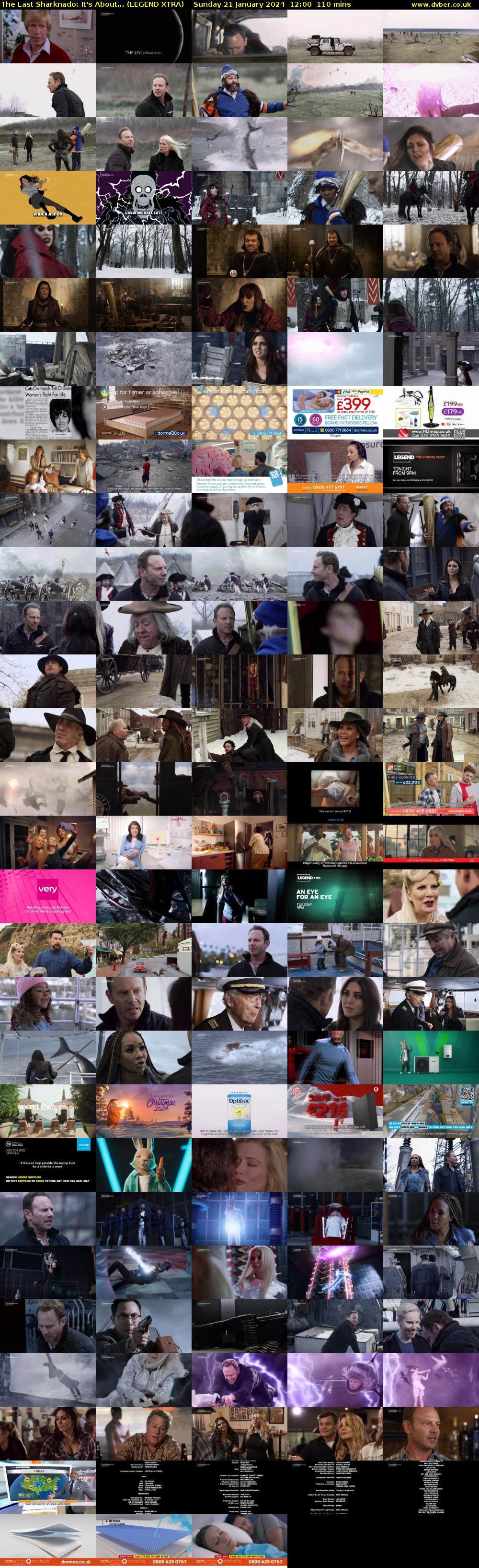 The Last Sharknado: It's About... (LEGEND XTRA) Sunday 21 January 2024 12:00 - 13:50