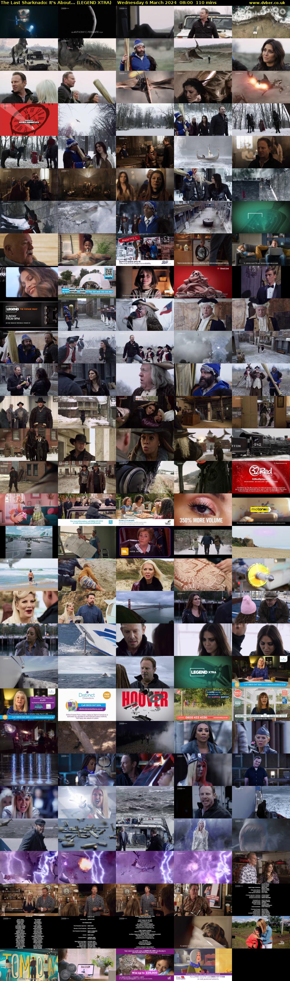 The Last Sharknado: It's About... (LEGEND XTRA) Wednesday 6 March 2024 08:00 - 09:50