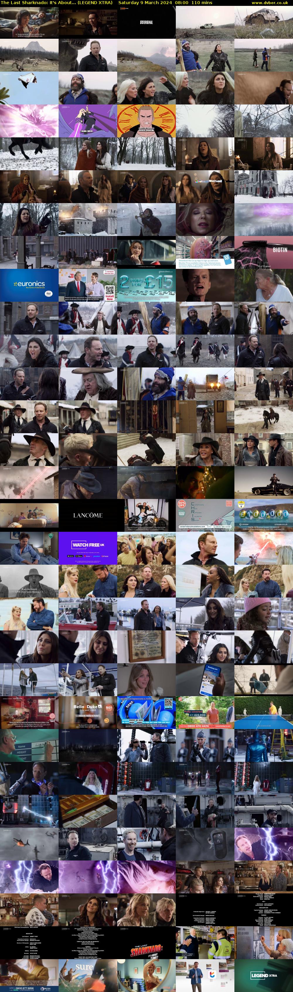The Last Sharknado: It's About... (LEGEND XTRA) Saturday 9 March 2024 08:00 - 09:50