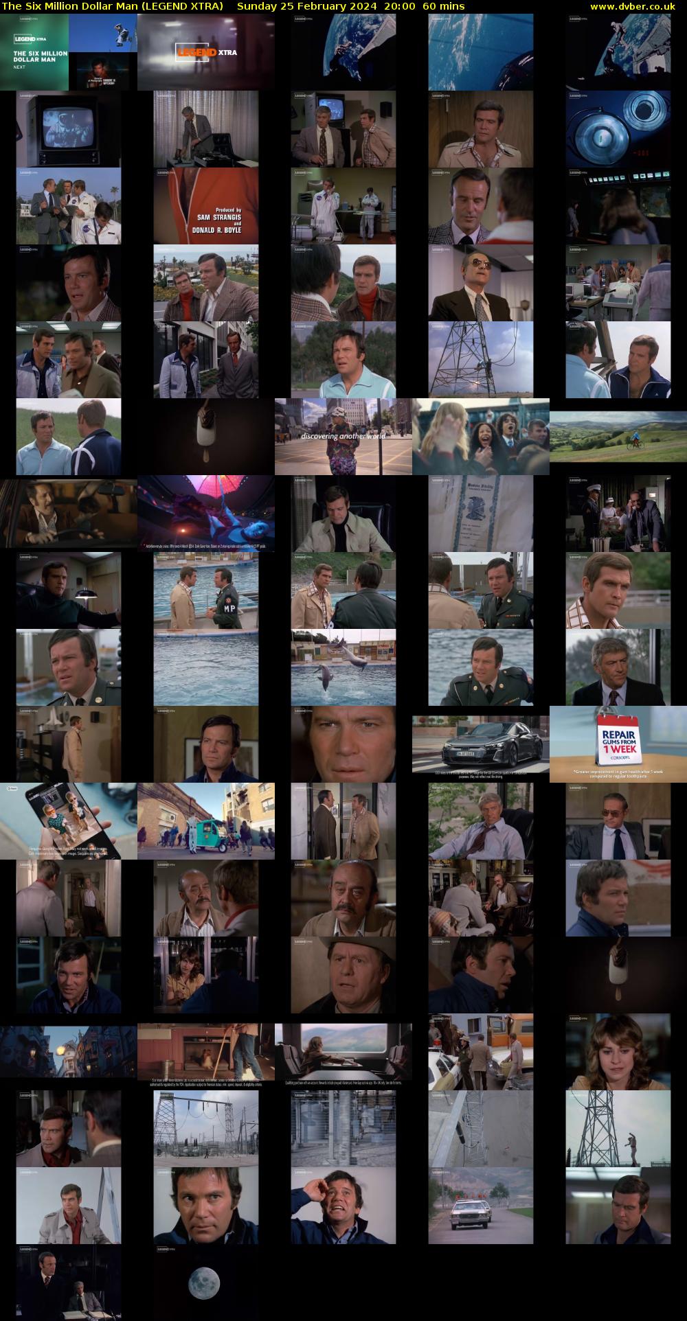 The Six Million Dollar Man (LEGEND XTRA) Sunday 25 February 2024 20:00 - 21:00