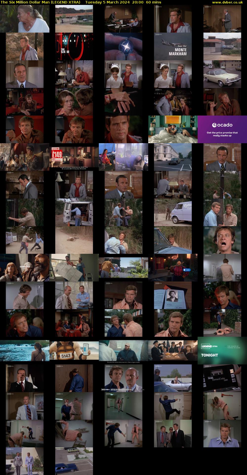 The Six Million Dollar Man (LEGEND XTRA) Tuesday 5 March 2024 20:00 - 21:00