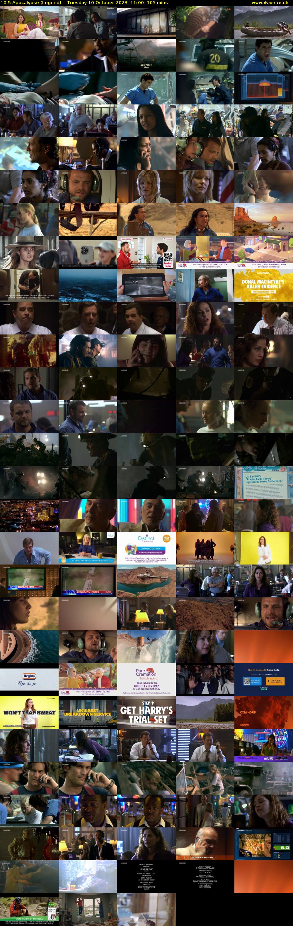 10.5 Apocalypse (Legend) Tuesday 10 October 2023 11:00 - 12:45