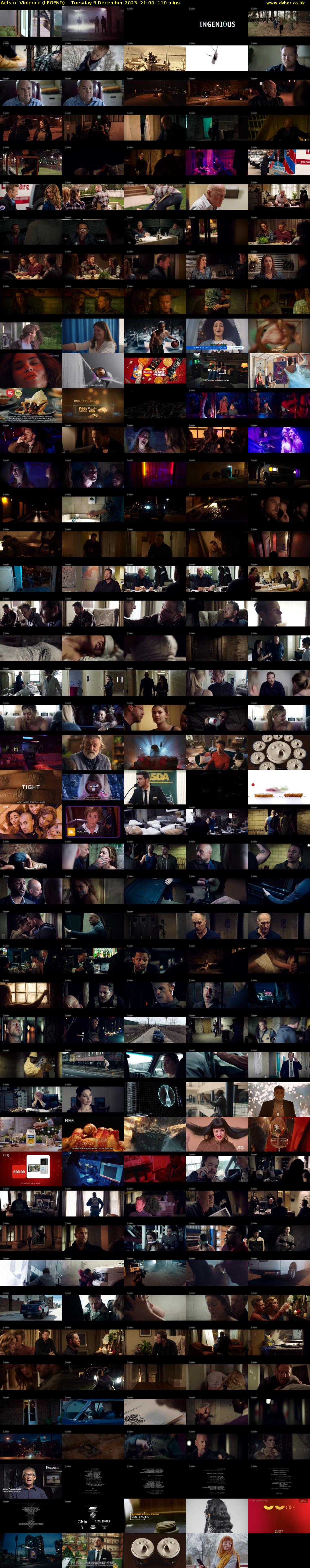 Acts of Violence (LEGEND) Tuesday 5 December 2023 21:00 - 22:50