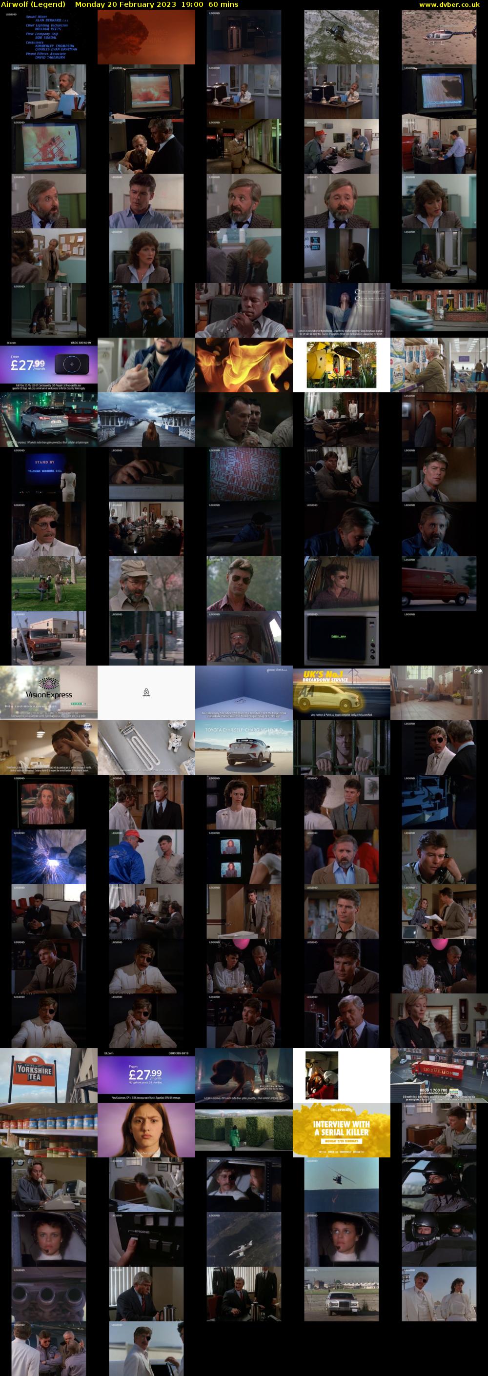 Airwolf (Legend) Monday 20 February 2023 19:00 - 20:00